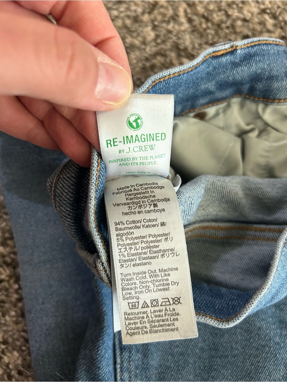 J.Crew stovepipe high waisted jeans - Picture 3 of 6